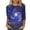 Multicolor#16, variant on Womens 3/4 Sleeve Tops Dressy Casual Plus Size Teen Girls Cute Tie Dye Starry Sky Oversized Tunic Blouse Crewneck Basic Graphic T-Shirts Fashion 2025 Outfit Clothes Multicolor#16 XL