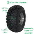 thumbnail image 4 of Marastar 21446 MARASTAR 15x6.00-6-Inch Front Tire Assembly Replacement for Craftsman Riding Mowers (21446), 4 of 7
