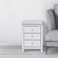 thumbnail image 4 of Better Home Products Mirrored Nightstand 3 Drawers Mirrored Bedside Table, 4 of 10