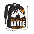 thumbnail image 3 of Daiia Not All Who Wander Are Lost4 Backpack for Men and Women -Durable Backpack Large Capacity, Water-Resistant Bag with Adjustable Straps and Laptop Compartment, 3 of 9