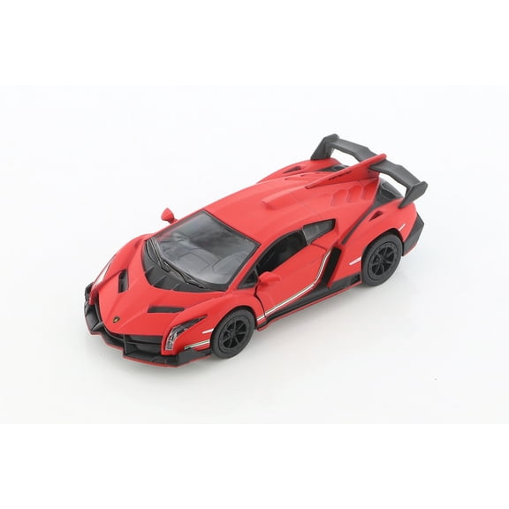 Lamborghini Veneno, Matte Red - Kinsmart 5370/1D - 1/36 Scale Diecast Model Car