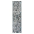 thumbnail image 2 of World Rug Gallery Distressed Abstract Stain Resistant Soft Area Rug - Blue 2'x7', 2 of 8