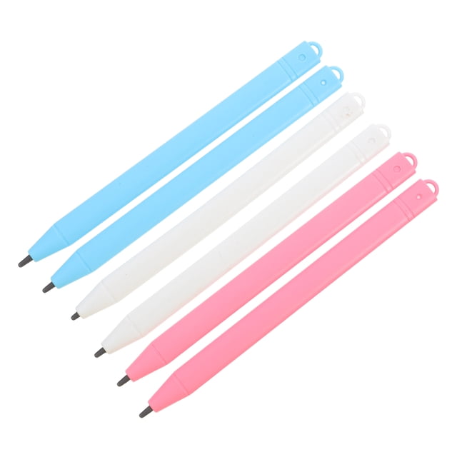 6 tabletas de escritura LCD de alta precisión, bolígrafos reutilizables para dibujar pantallas táctiles, lápices ópticos para niños y adultos, accesorios para tabletas de dibujo.