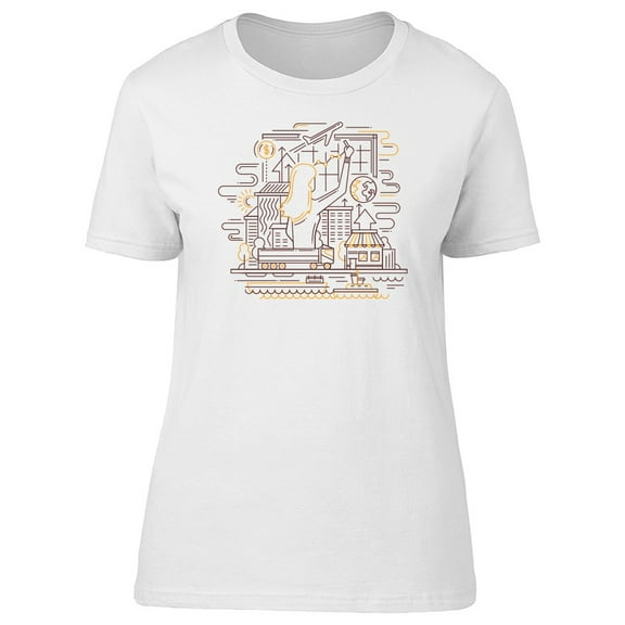Cool Bussinesswoman Doodle Tee Women's -Image by Shutterstock