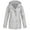 Grey 1, variant on Rain Jackets for Women Lightweight Long Hooded Waterproof Raincoat 2025 Spring Fashion Dressy Zip up Windbreaker with Pockets