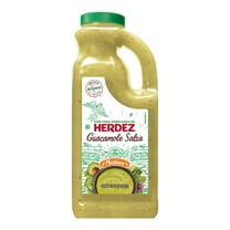 HERDEZ Guacamole Salsa Medium, Tortilla Chip Dip, Shelf Stable, 32 oz Large Plastic Jug