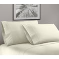 thumbnail image 1 of Greek Key Ultra Soft 1800 Series Egyptian Comfort 4 Piece Sheet Set (Queen, Ivory), 1 of 3