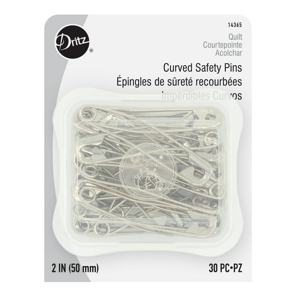 Dritz 2" Curved Safety Pins, 30 Count