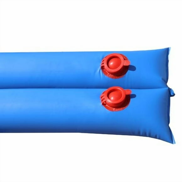 Buffalo Blizzard Blue 10 ft Long Double Chamber Water Bags | 12 Pack | 22-Gauge Heavy-Duty Vinyl Material | Secures Winter Cover to Rectangular Swimming Pools