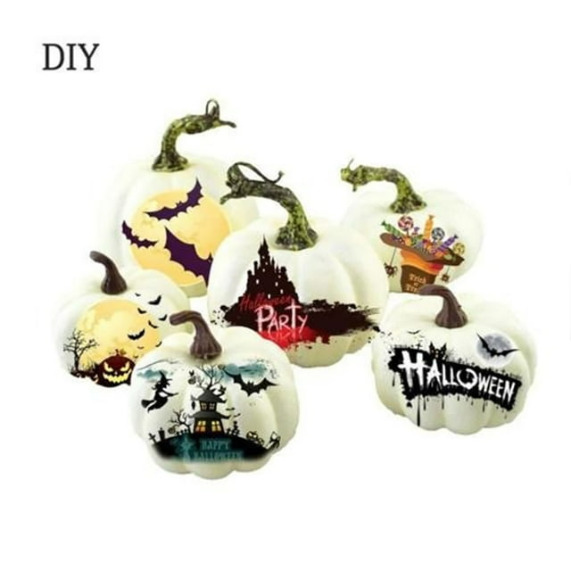 6 Piezas Diferentes Tamaños Calabazas Falsas Calabazas De Espuma Juguete Para Decoración De Halloween ANGGREK Otros