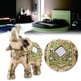 thumbnail image 4 of Estatua de elefante verde de la suerte del Feng Shui Bling Bling, 4 of 12