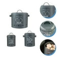 thumbnail image 3 of AMERTEER 3pcs Household Onion Storage Buckets Food Storage Buckets Potato Containers, 3 of 6