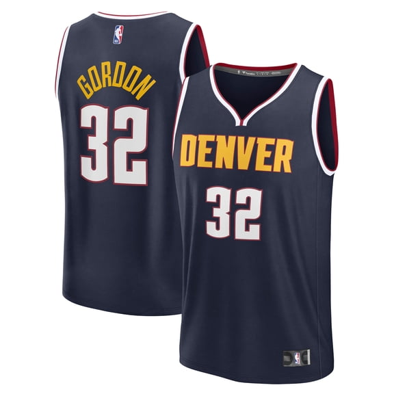 Men's Fanatics Aaron Gordon Navy Denver Nuggets Fast Break Replica Jersey - Icon Edition