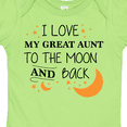 thumbnail image 4 of Inktastic I Love My Great Aunt to the Moon and Back Boys or Girls Baby Bodysuit, 4 of 5