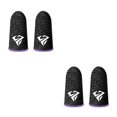 thumbnail image 3 of Inteprter 10 piezas Gaming Fingertip mangas guantes sensibles tejido transpirable antihuellas portátiles cubiertas púrpura tipo 2 Púrpura Tipo 2 2Conjunto, 3 of 6