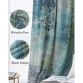thumbnail image 3 of Blue Sage Green Boho Blackout Curtains for Bedroom Living Room Darkening Curtains 84 Inch Length 2 Panels Set Vintage Ethnic Tribe Abstract Art Window Curtain Window Treatment Grommet Drapes 42"x84", 3 of 9