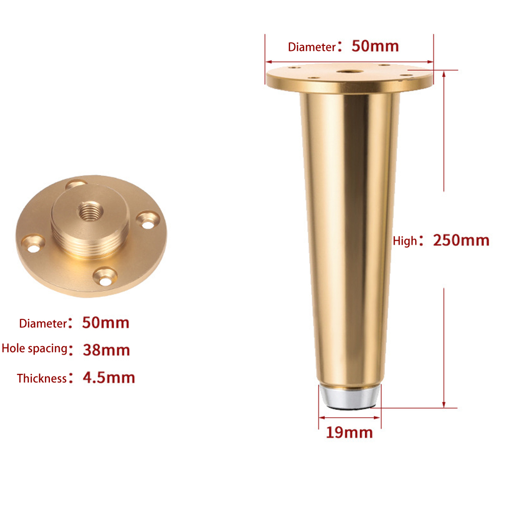 GLFSIL Space Aluminum Alloy Furniture Legs Adjustable Table Feet Sofa