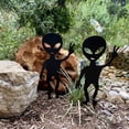 thumbnail image 2 of Arte de jardín extraterrestre con diseño de extraterrestre, estatua de pollo con decoración acrílica, estacas de pollo para jardín A, 2 of 8