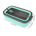 thumbnail image 3 of Insulated Food Container, 304 Stainless Steel, Keeps Food Hot/Cold, Includes Spoon  Chopsticks, 3 of 6