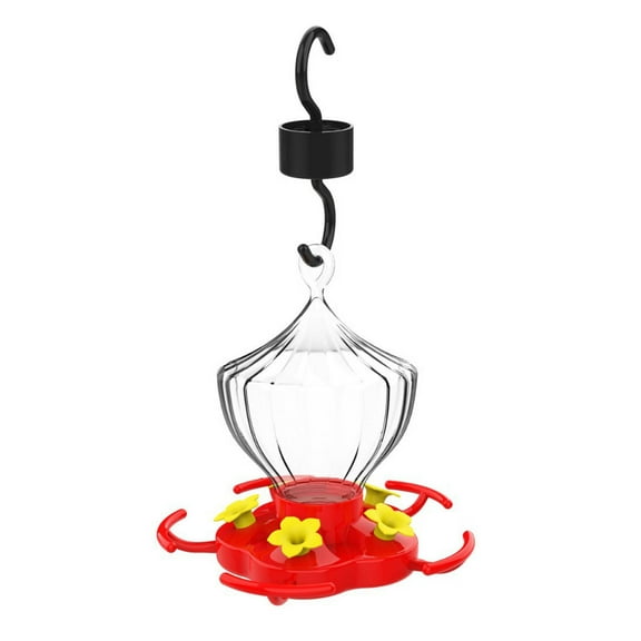 ChicYu Hummingbird feeders for Outdoors Ant Bee Proof Leak-Proof,Plastic Hummingbird Feeder with 5 Feeding Ports and Perches, Built-in Ant Moat,Easy Clean Refill for Garden Décor