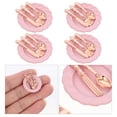thumbnail image 4 of MasteelfCA 4 Sets Miniatures Plates With 12Pcs Forks Spoons Tableware Set Kitchen Accessories Decoration Rose Golden, 4 of 8