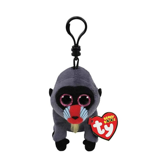 Ty Beanie Boos Wasabi The Baboon Clip With Glitter Eyes