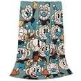 thumbnail image 3 of Cuphead Mugman Flannel Blanket Ultra-Soft Micro Fleece Throw Blanket For Bed Sofa Couch Car Office Unisex Adult Fuzzy Bed Blanket Cozy Kids Throw Blanket 80"x60", 3 of 8