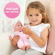 Kidoozie Sweetie Doll, Includes diaper, pajamas headband and bottle, soft-bodied, 12 inch doll with open and close eyes, ages 12 months and up