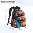 thumbnail image 2 of Easygdp Blue Dinosaur Mochila Casual para Portátil, Mochila para Escuela, Viajes, Negocios, 2 of 6