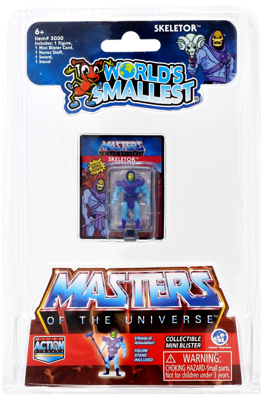 World's Smallest Masters of the Universe Skeletor Micro Figure - Walmart.com