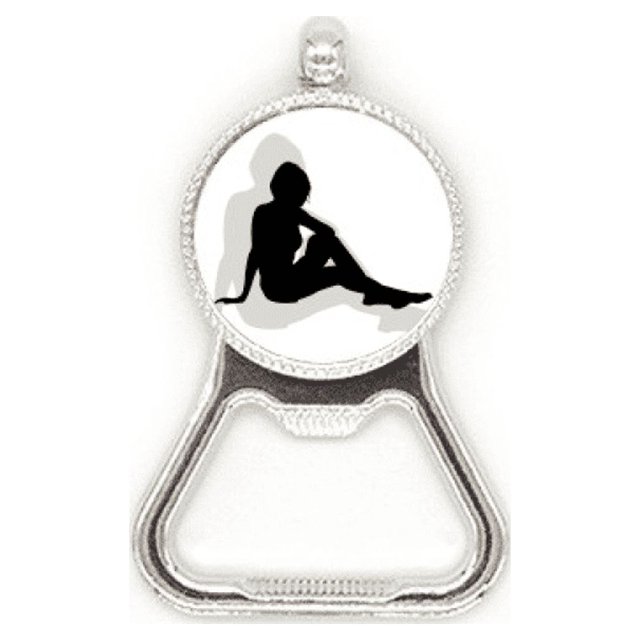 Caliente mujer hermosa mujer silueta Acero inoxidable Metal cerveza tapa sacacorchos