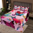 thumbnail image 2 of YST Ensemble de Courtepointe Hippie Papillon pour Enfants Taille Simple, Ensemble de Couvre-Lit Esthétique Papillon pour Adolescentes Adultes Femmes, Ensemble de Couvre-Lit Style Gothique Rétro, Ensemble de Literie Papillons Volants, 2 of 3