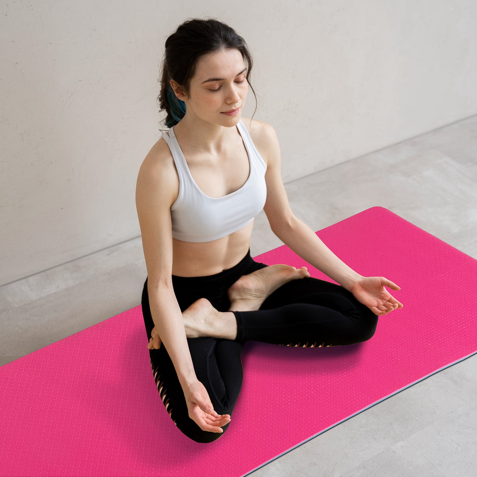 Ray Star Extra Thick Yoga Mat 31.5''x72''x0.31'' Thickness 0.31 Inch -Eco Friendly Material- With High Density Anti-Tear Exercise Bolster