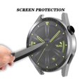 thumbnail image 4 of Funda de vidrio templado con marco de PC compatible con Huawei Watch GT3 42 mm/46 mm, cubiertas a prueba de golpes para relojes inteligentes, 4 of 6