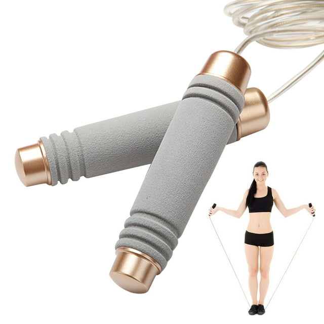Zootealy Weighted Jump Rope Anti Skid Jump Rope Adjustable Skipping Rope Jumping Exercise for Home Boxing Body Workout Portable Gym System