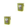 thumbnail image 4 of Bote de basura plástico Bewildely montado en la pared verde 3L 2Conjunto, 4 of 6