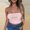 C-Pink, variant on Aueoeo Bandeau Bra Stretchy Bandeau Tube Bra Seamless Strapless Bralette Cute Graphic Printed Strapless Tanks Top for Women Girls