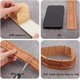 thumbnail image 5 of Burlywood 90x3.1 ing Trim Peel and Stick Autoadhesivo Flexible Borde de Pared Líneas PVC Espuma 3D Relieve Impermeable Papel Tapiz Borde Zócalo Pegatinas Decoración DIY Hogar Oficina Hotel, 5 of 9