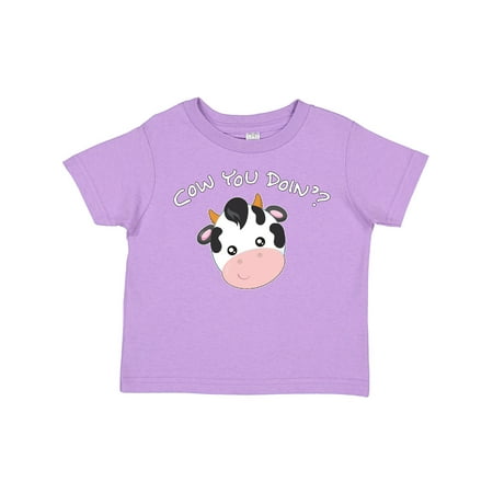 

Inktastic Cow You Doin - Cute Cow Gift Toddler Boy or Toddler Girl T-Shirt