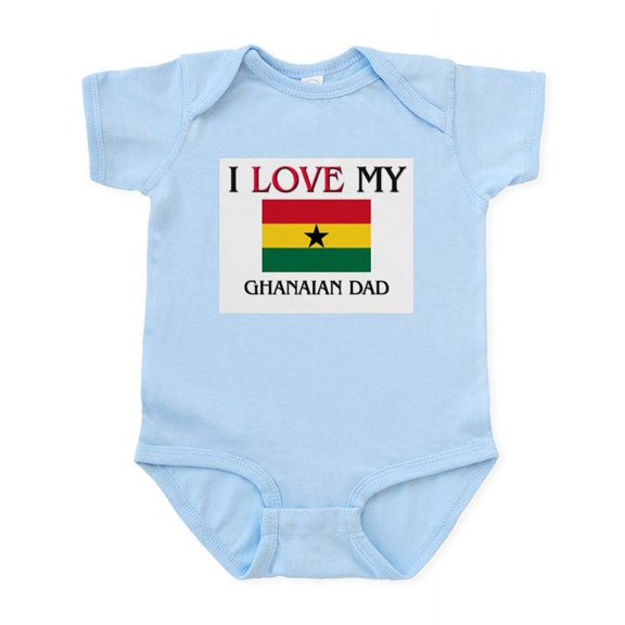 CafePress - I Love My Ghanaian Dad Infant Bodysuit - Baby Light Bodysuit, Size Newborn - 24 Months