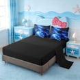 thumbnail image 3 of Erosebridal Beach Themed 7-Piece Twin Bedding Sets,Ocean Sea Printed Summer Holiday Nature Pattern Bedding Comforter Set For Adults,Reversible Black, 3 of 7