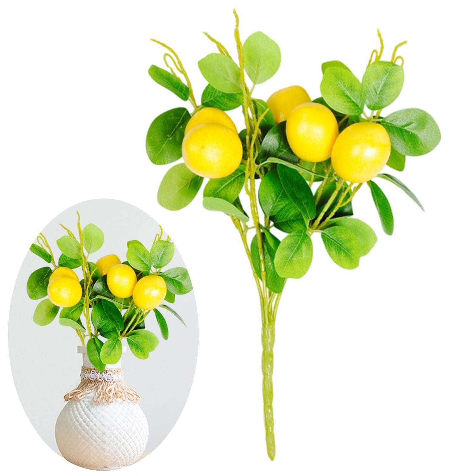 ★★senasan.★★ simhoa Artificial Lemon Branch Elegant Faux Greenery Stem for