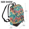 thumbnail image 2 of Balery Hawaii Palms Mochila de Cuero para Mujeres, Gran Capacidad, Bolsa de Viaje Multifuncional, Mochila de Cuero y Bolsa de Hombro para Mujeres, 2 of 4