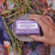 Dr. Bronners Magic Bar Soap – Lavender - Pure-Castile Soap - 5 oz - for face, body, hands