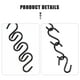 thumbnail image 4 of BRIGHTFUFU Ganchos de metal de black metal de 100 piezas Sanchos de metal S Hanging Hanger Schanning Switchs, 4 of 7