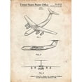 thumbnail image 2 of Borders, Cole 15x18 Gold Ornate Wood Framed with Double Matting Museum Art Print Titled - PP944-Vintage Parchment Lockheed C-130 Hercules Airplane Patent Poster, 2 of 4