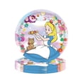 thumbnail image 4 of Suministros de fiesta de Alicia en el país de las maravillas para 10 personas, juego de vajilla de cumpleaños, placa, pegatinas de globo con conejo, decoración de gato de Cheshire, 4 of 4