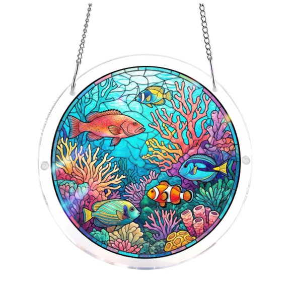 NKOOGH Acrylic Puzzle Window Hanging Suncatcher Garden Home Decor