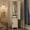 White, variant on Freestanding Rustic Wooden Armoire Wardrobe – 2 Doors, 72" Tall Bedroom Storage Closet, Hanging Rod, 18 Adjustable Shelves, Narrow Organizer for Clothes – White