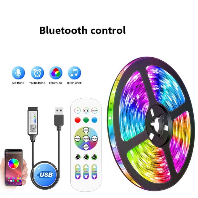 USB Led Strips Light 5V USB WIFI Phone APP 1M-30M luces led 5050 RGB Led Diode Ribbon Lamp For Decoration Bedroom TV BackLight